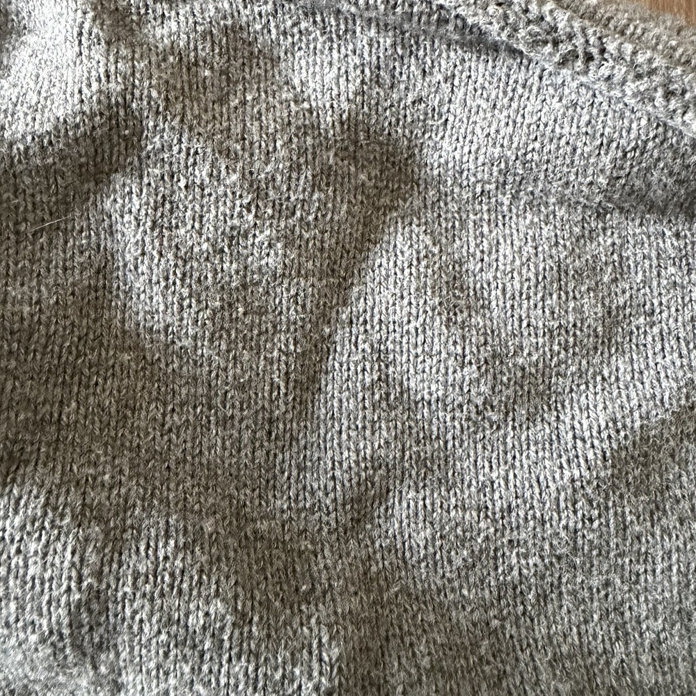 Alex Mill Carl Polo Sweater Chunky Wool Cotton Heather Grey S Preppy Fall Casual - Picture 7 of 8